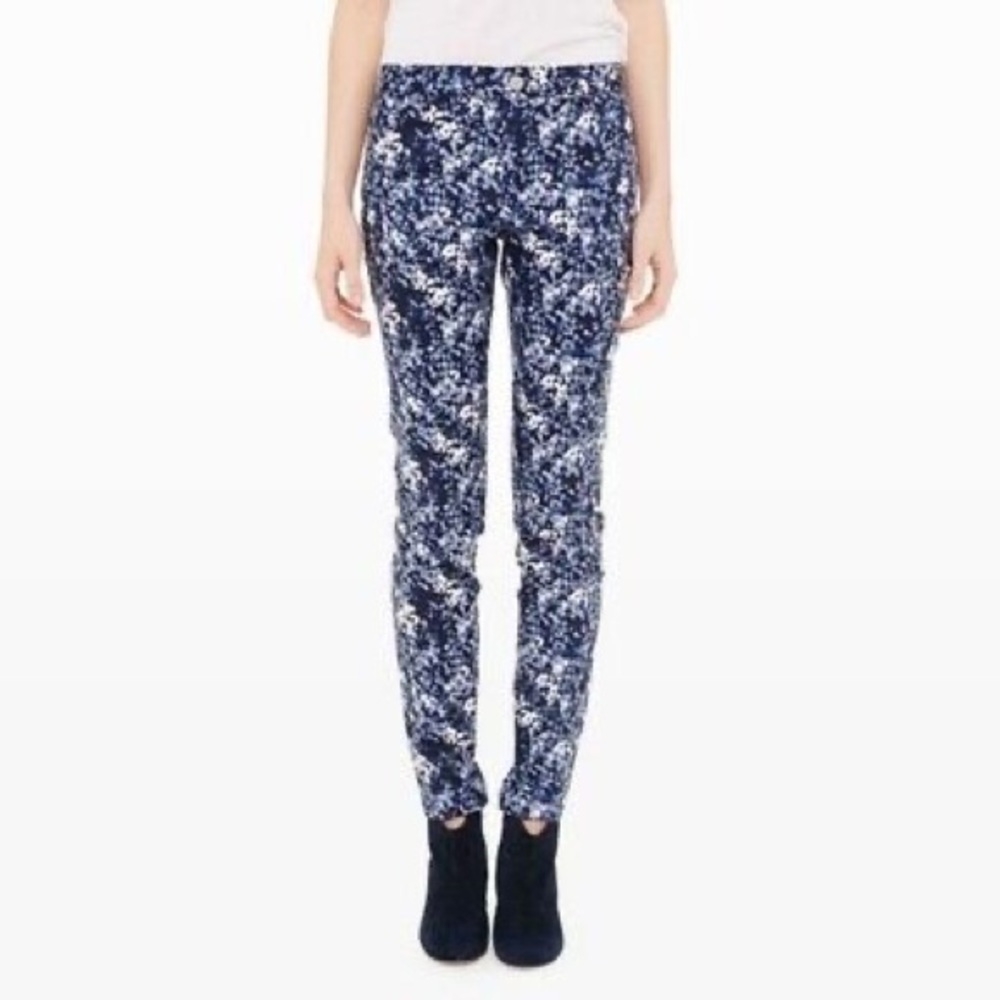 NWT - Club Monaco | Anisa Mid Rise Abstract Watercolor Print Pants  Size 8